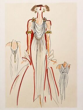 Fendi Sketch - Metropolitan Musium of Art